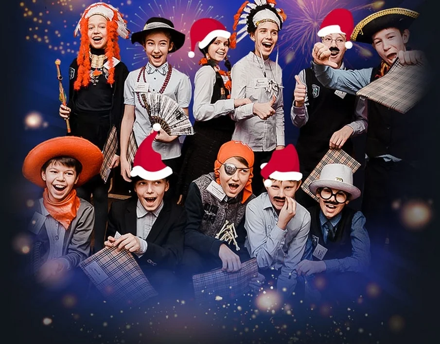 Новый год в школе в generalCities.Ханты-Мансийске.